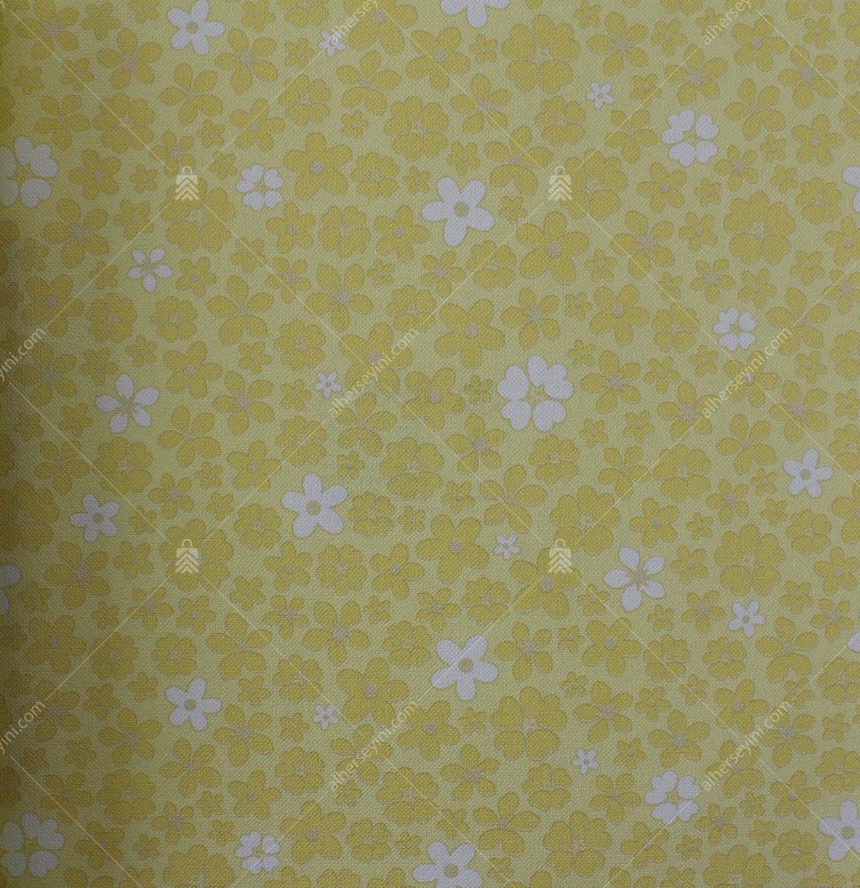 8930-1-Yellow-Floral-Pattern-Wallpaper-Sari-Cicek-Desenli-Duvar-Kagidi 8930-1 Sarı Çiçek Desenli Duvar Kağıdı