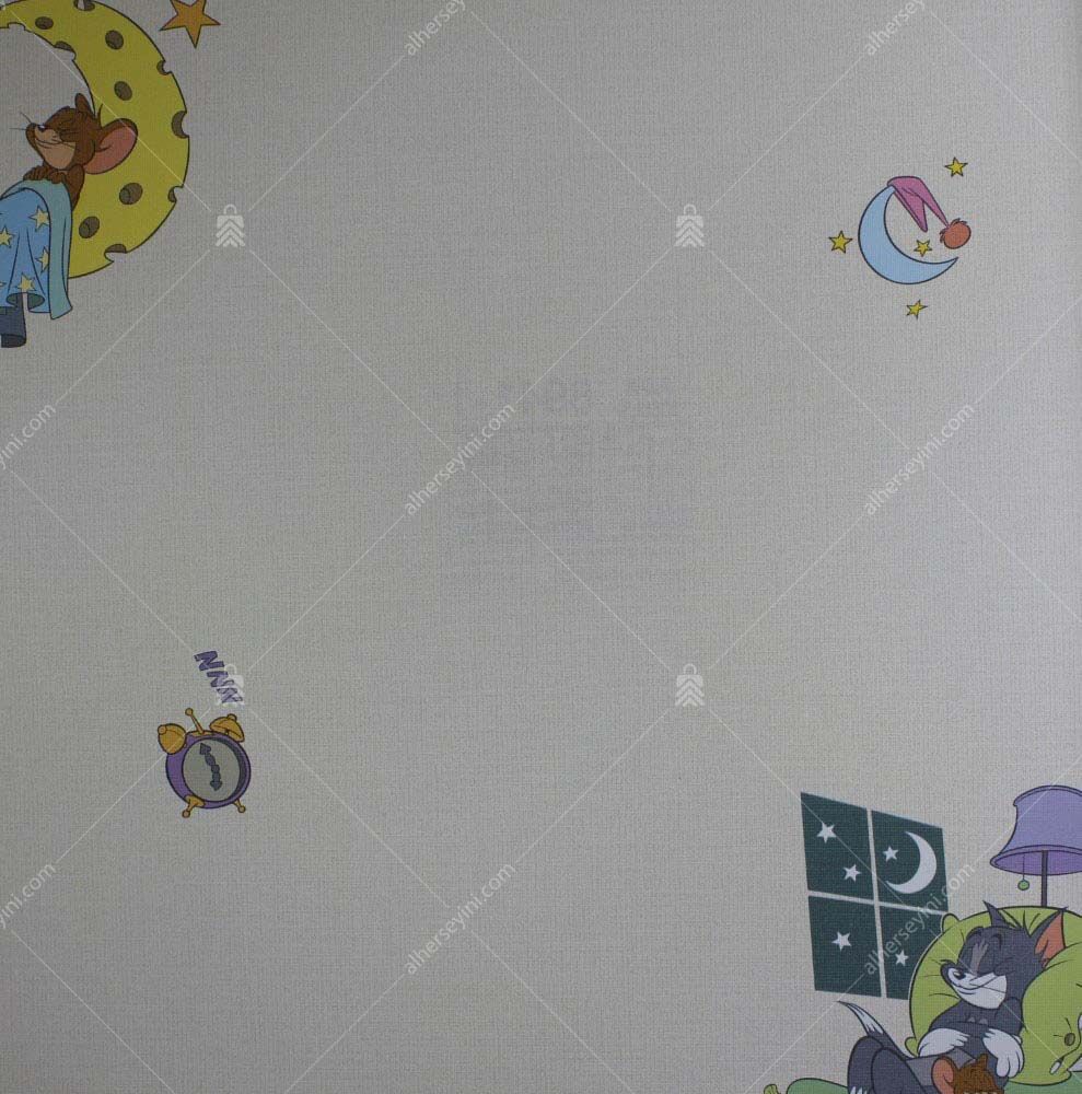 8941-1 Tom Ve Jerry Çocuk Odası Duvar Kağıdı Detay