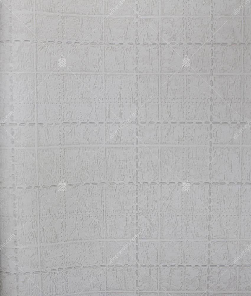 1001-1 Beyaz Geometrik Duvar Kağıdı