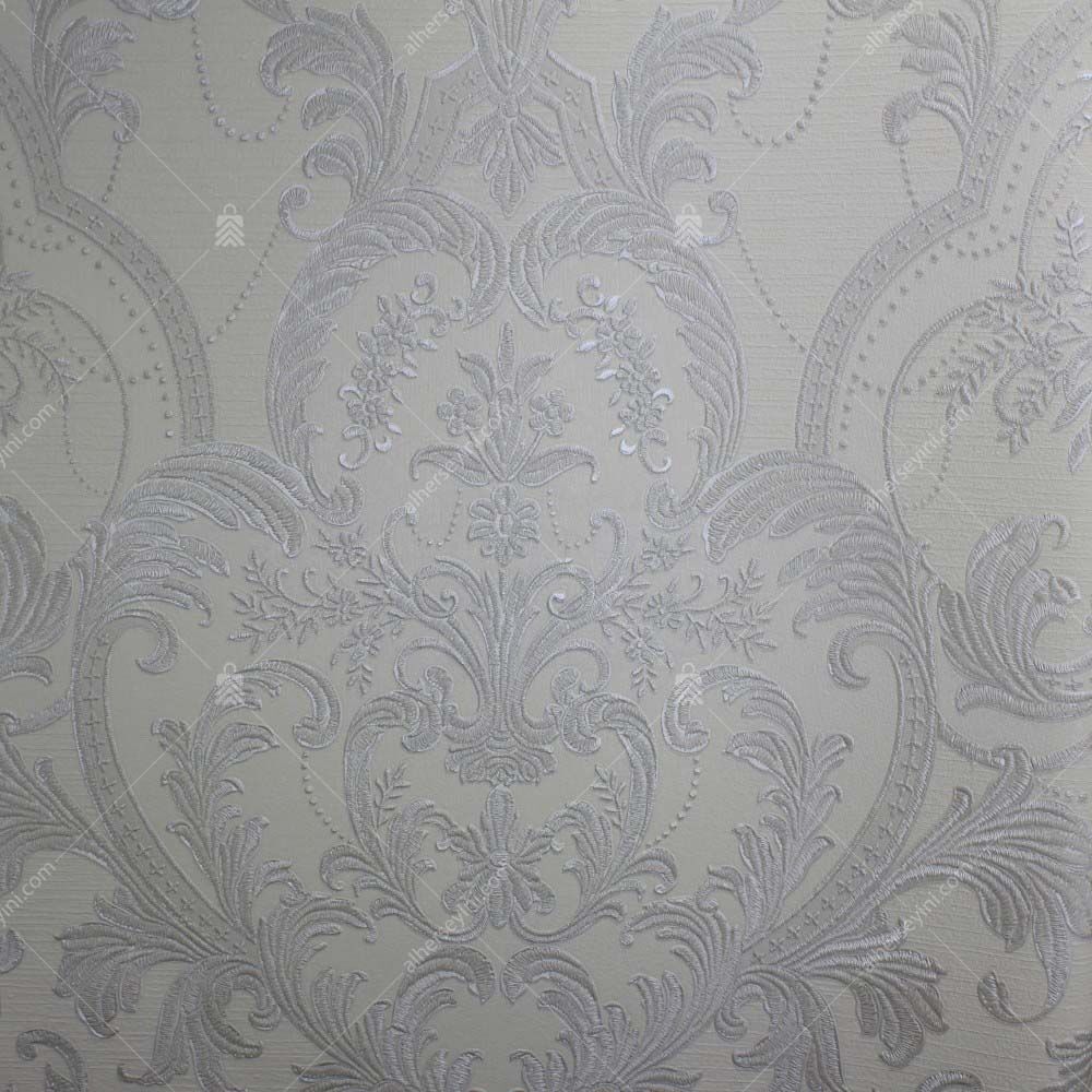 1002-7-White-Silver-Classical-Damask-Pattern-Wallpaper-Beyaz-Gumus-Klasik-Damask-Duvar-Kagidi 1002-7 Beyaz Gümüş Damask Desen Duvar Kağıdı