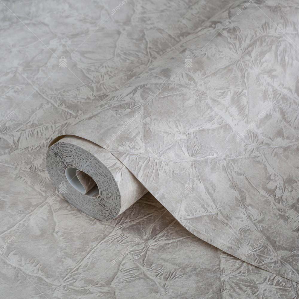 1007-2 Adawall Krem Modern Düz Duvar Kağıdı Rulo