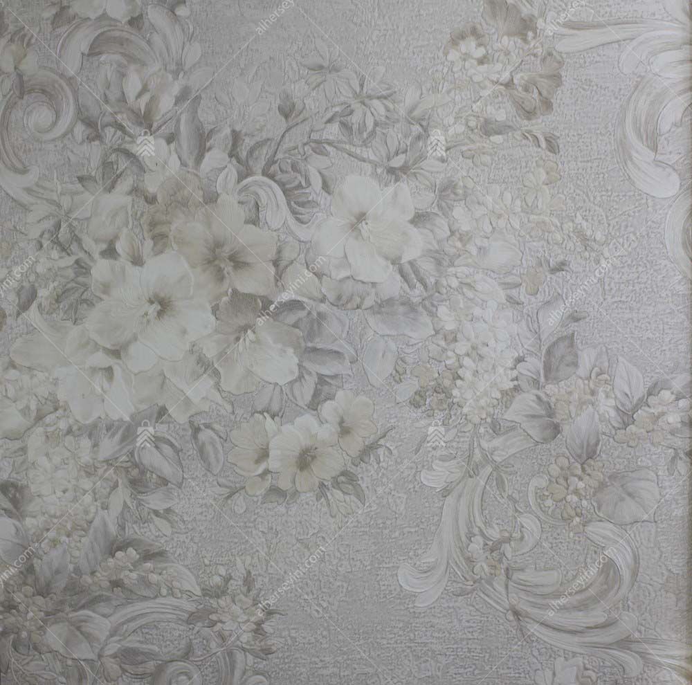 1008-2-Cream-Modern-Floral-Wallpaper-Krem-Modern-Cicekli-Duvar-Kagidi 1008-2 Krem Modern Çiçekli Duvar Kağıdı