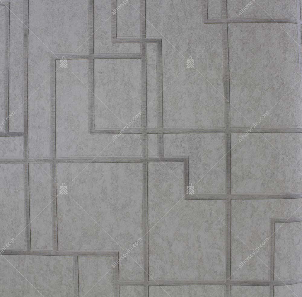 1202-2-Cream-Geometric-Design-Wallpaper-Krem-Geometrik-Duvar-Kagidi 1202-2 Octagon Duvar Kağıdı
