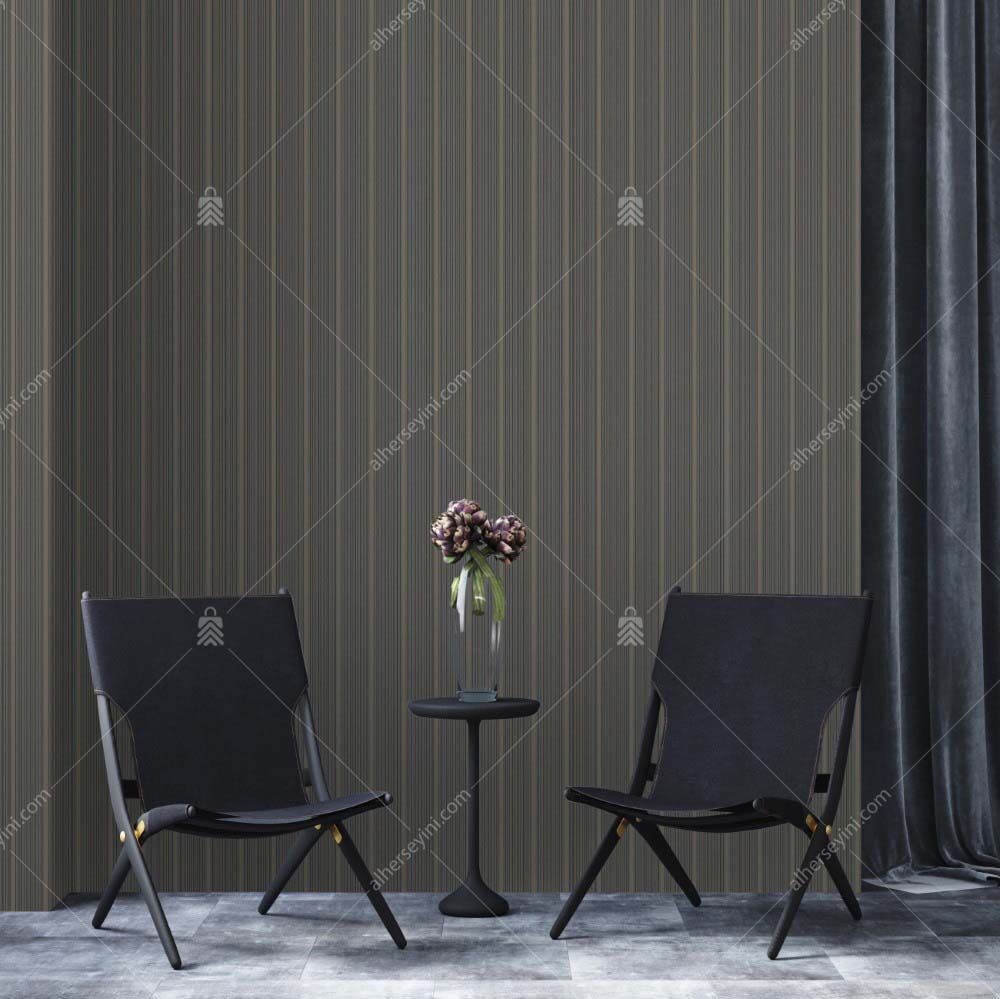 3705-5 Adawall Alfa Çizgili Duvar Kağıdı Uygulama