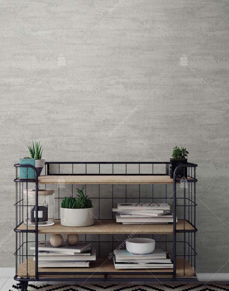 3708-1-Gray-Natural-Stone-Wallpaper-Gri-Dogal-Tas-Gorunumlu-Duvar-Kagidi-4 3708-1 Alfa Doğal Taş Görünümlü Duvar Kağıdı Uygulama