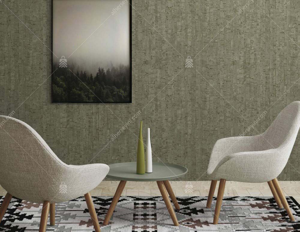 3709-4 Adawall Doğal Ahşap Desen Duvar Kağıdı Uygulama
