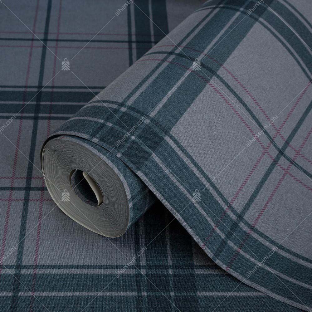 3714-4 Adawall Ekose Desen Duvar Kağıdı Rulo