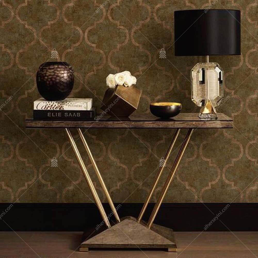 4703-5 Adawall İndigo Modern Damask Duvar Kağıdı Uygulama
