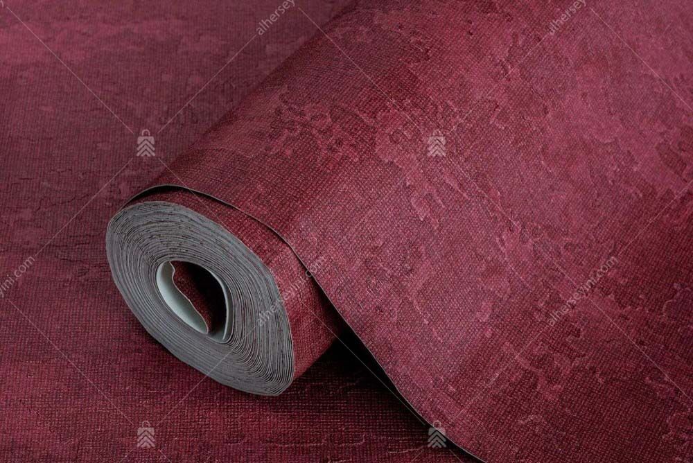 5803-6 Bordo Dokulu Duvar Kağıdı Rulo