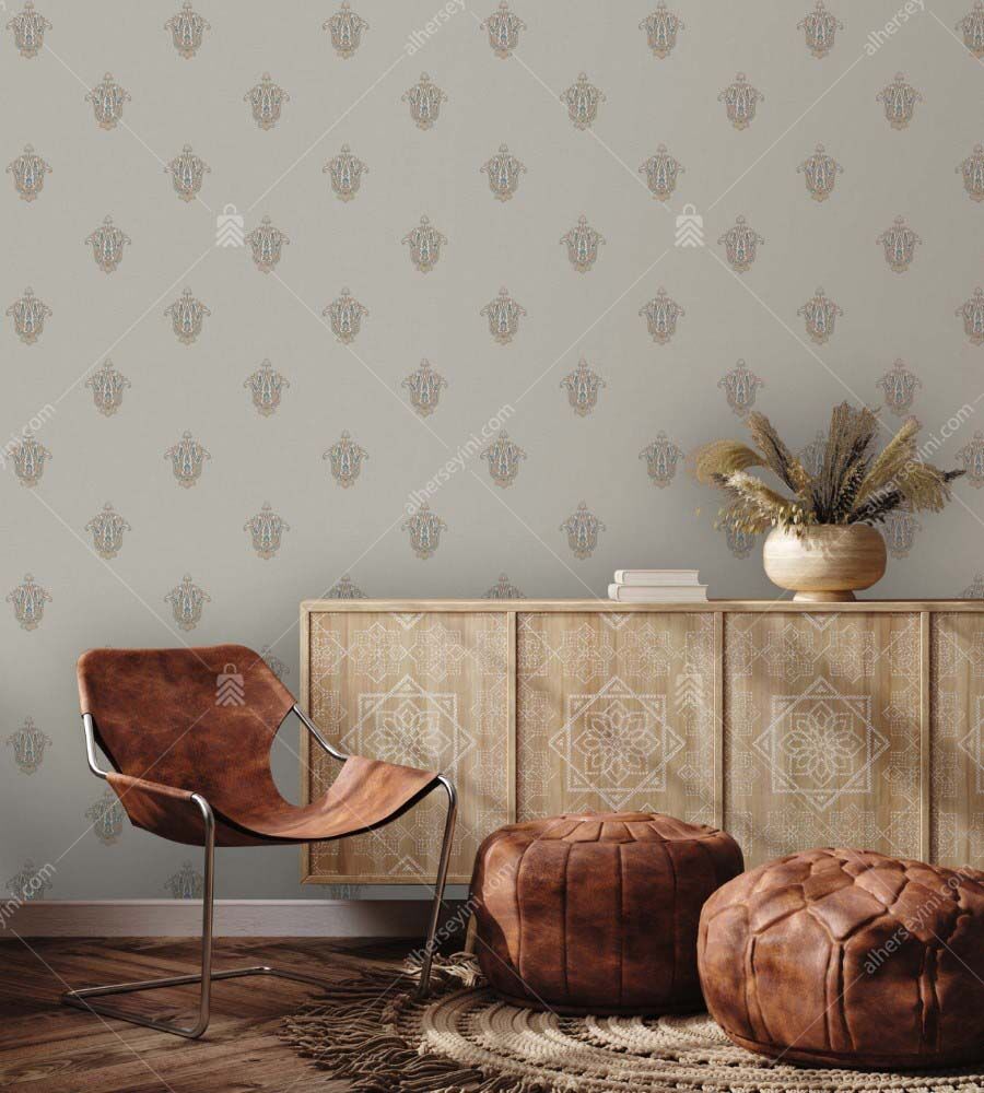 5807-4 Adawall Damask Desen Duvar Kağıdı Uygulama