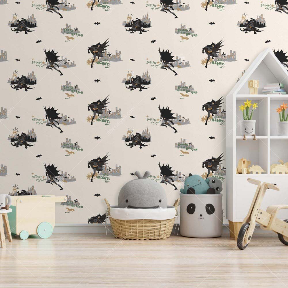 8918-2 Adawall Batman Desenli Duvar Kağıdı Uygulama