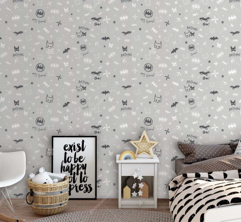 8920-1 Batman Desenli Duvar Kağıdı Uygulama
