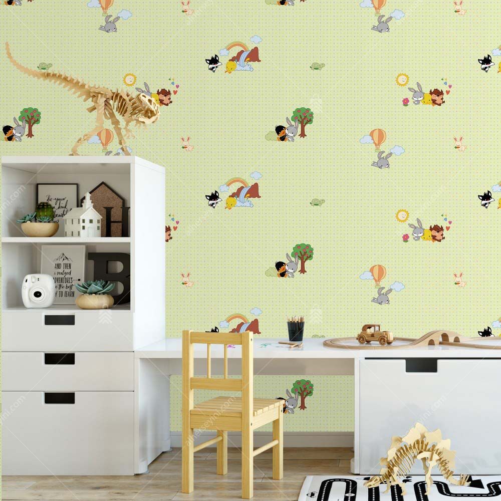 8939-2 Looney Tunes Çocuk Odası Duvar Kağıdı Uygulama