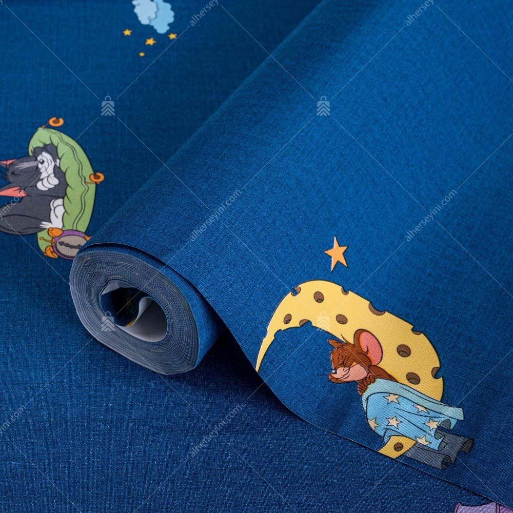 8941-2 Tom Ve Jerry Çocuk Odası Duvar Kağıdı Rulo