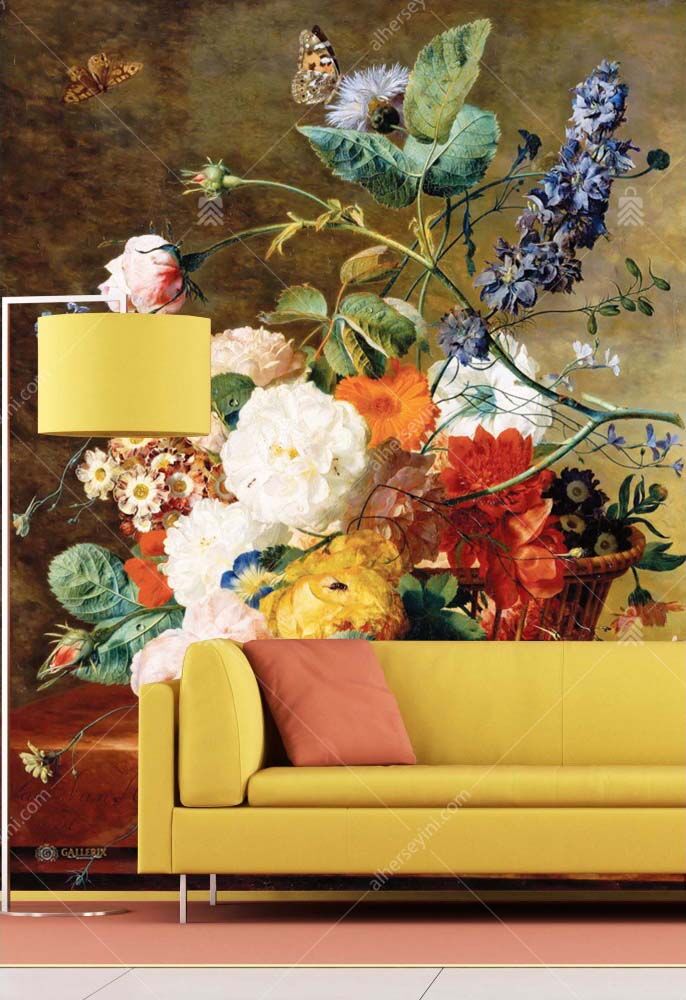 M1009-wooden-plinth-flower-poster-mural-wallpaper-Ahsap-Kaide-Cicek-Buketi-Sanatsal-Tasarim-Poster-Duvar-Kagidi-Moneta M1009 Moneta Ahşap Kaide Çiçek Buketi Sanatsal Tasarım Poster Duvar Kağıdı Uygulama