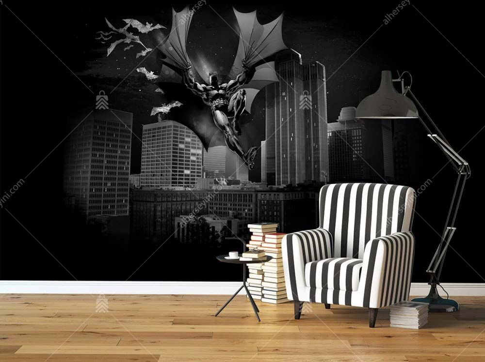 2046 Warner Bros Batman Çocuk Odası Poster Duvar Kağıdı Uygulama