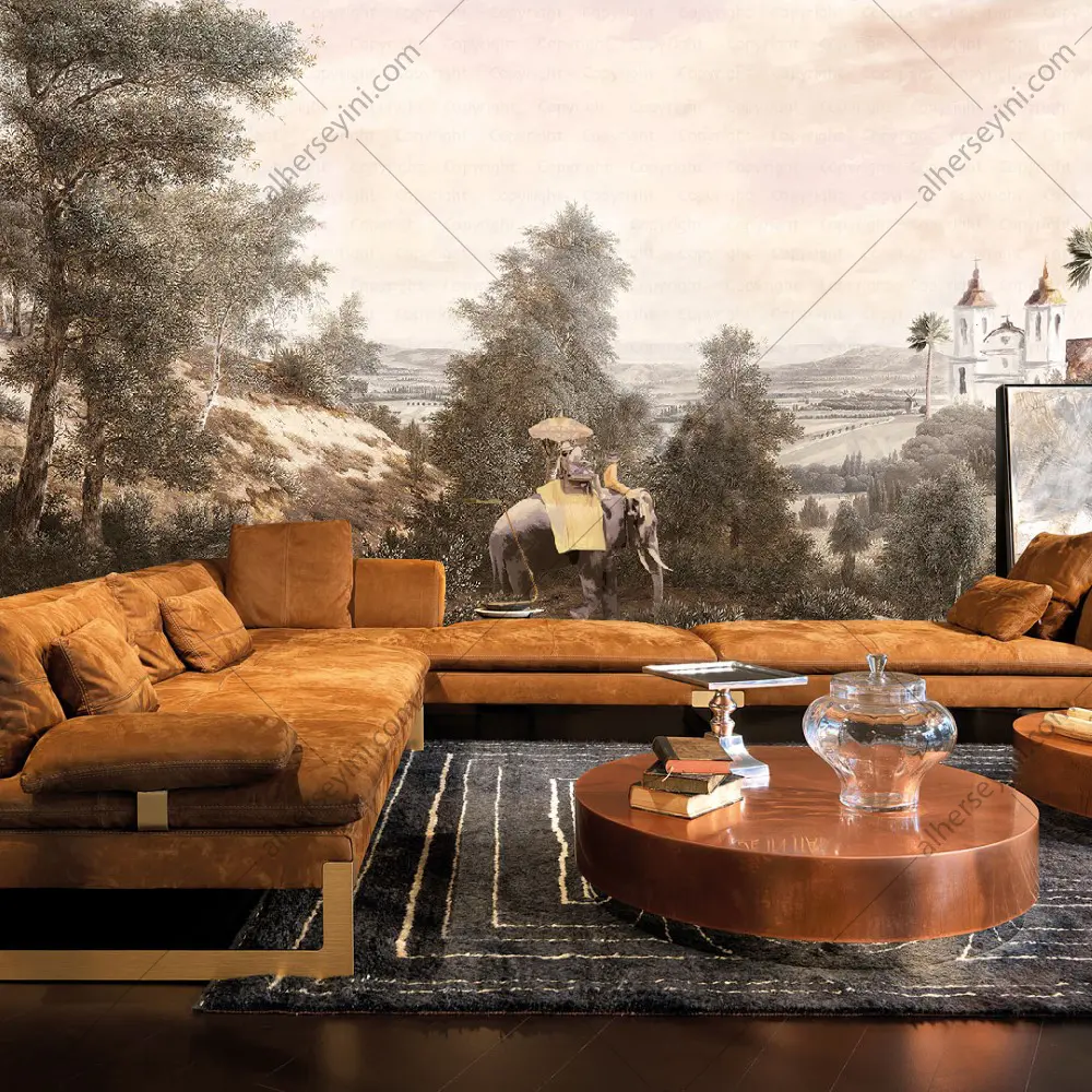Adawall Fiji F301-2 Eski Manzara Poster Duvar Kağıdı