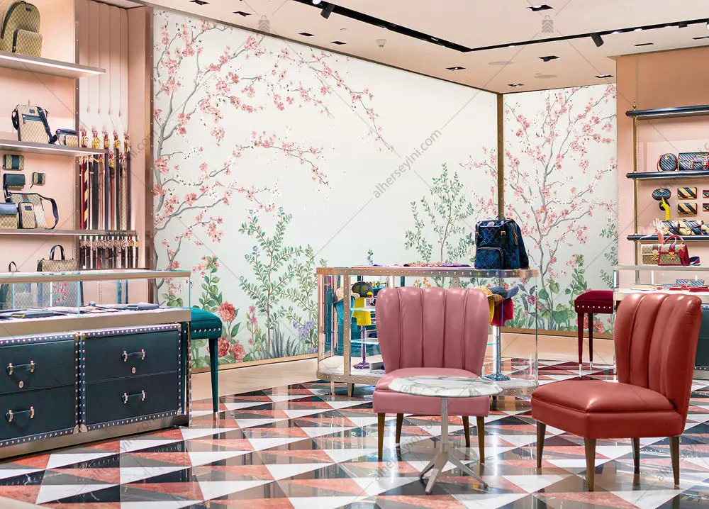 FJ306-1-cherry blossom-mural-wallpaper-kiraz-cicegi-poster-duvar-kagidi-adawall-fiji Adawall Fiji Kiraz Çiçeği Poster Duvar Kağıdı FJ306-1