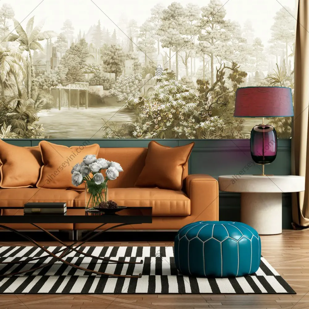 Adawall Fiji Botanik Bahçe Tasarımlı Poster Duvar Kağıdı FJ310-1