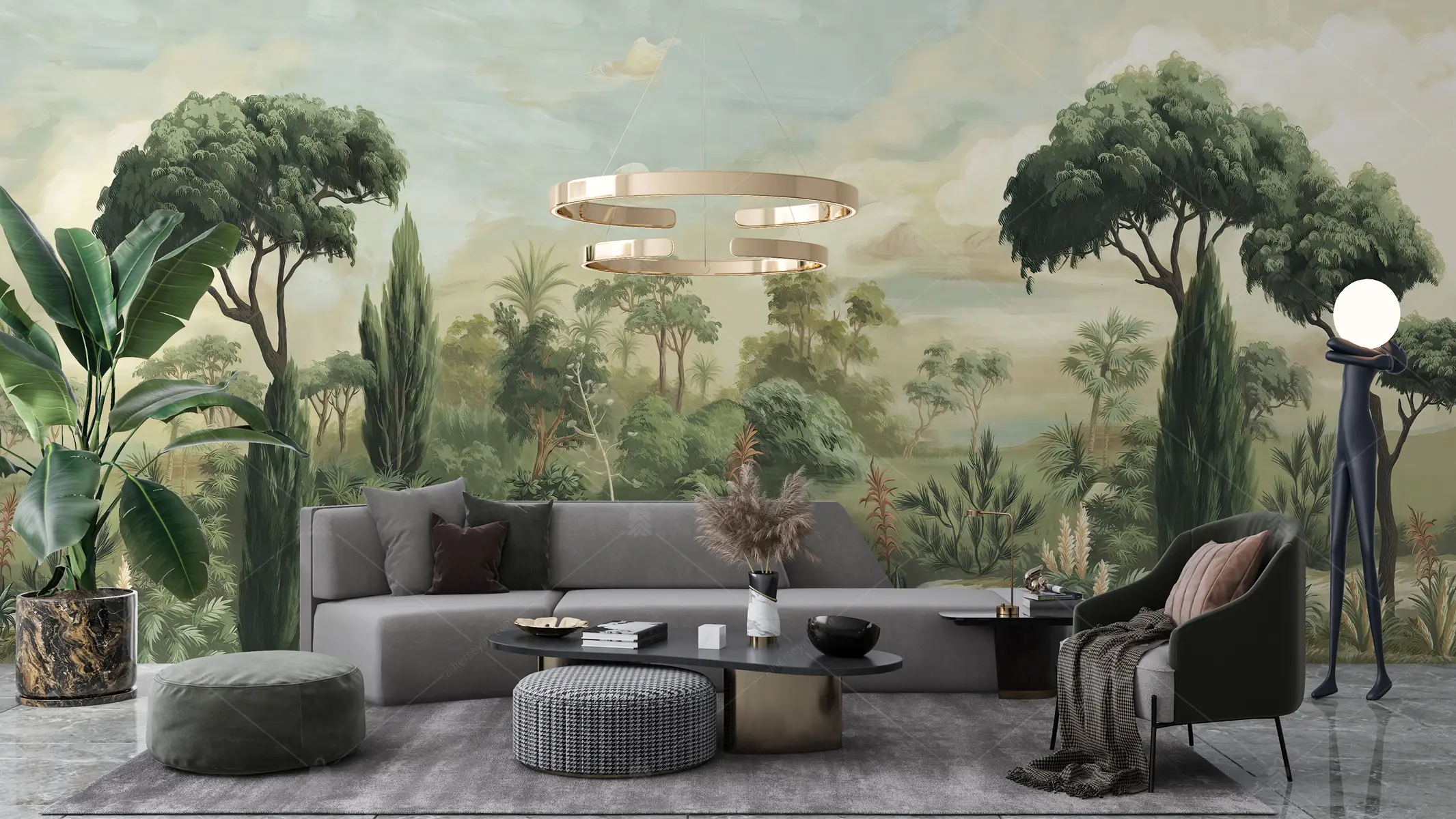 GRP020019 Tropikal Manzara Poster Duvar Kağıdı