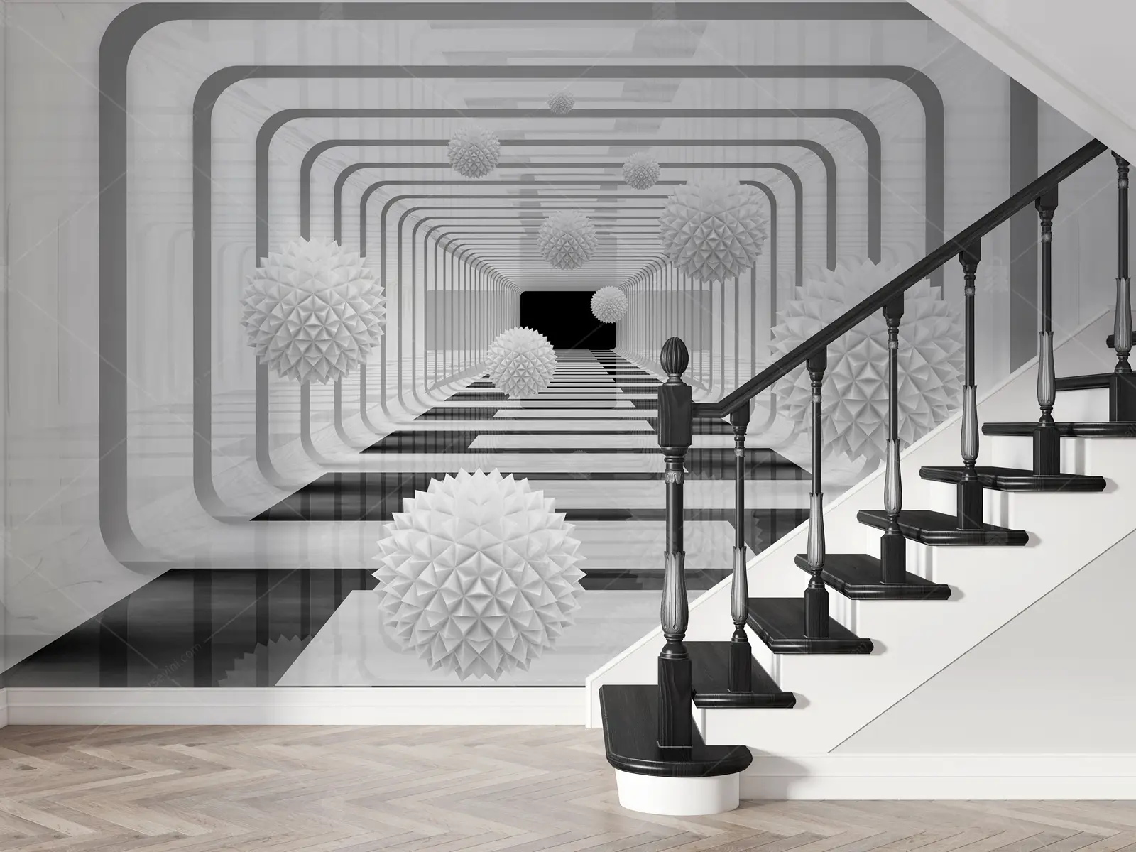 GRP140058-3D-Derinlik-Temali-Duvar-Kagidi GRP140058 3D Derinlik Temalı Poster Duvar Kağıdı