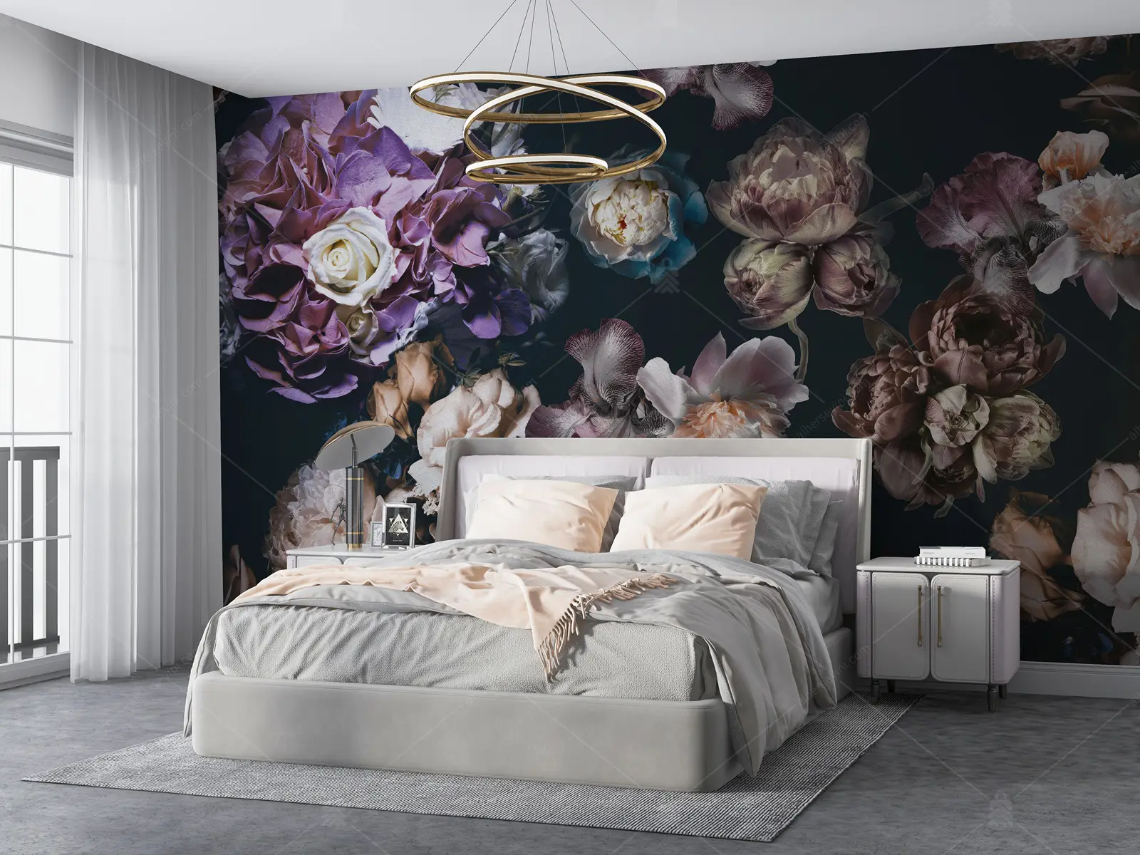 GRP170048-Gullu-Tasarim-Duvar-Kagidi GRP170048 Güllü Tasarım Poster Duvar Kağıdı