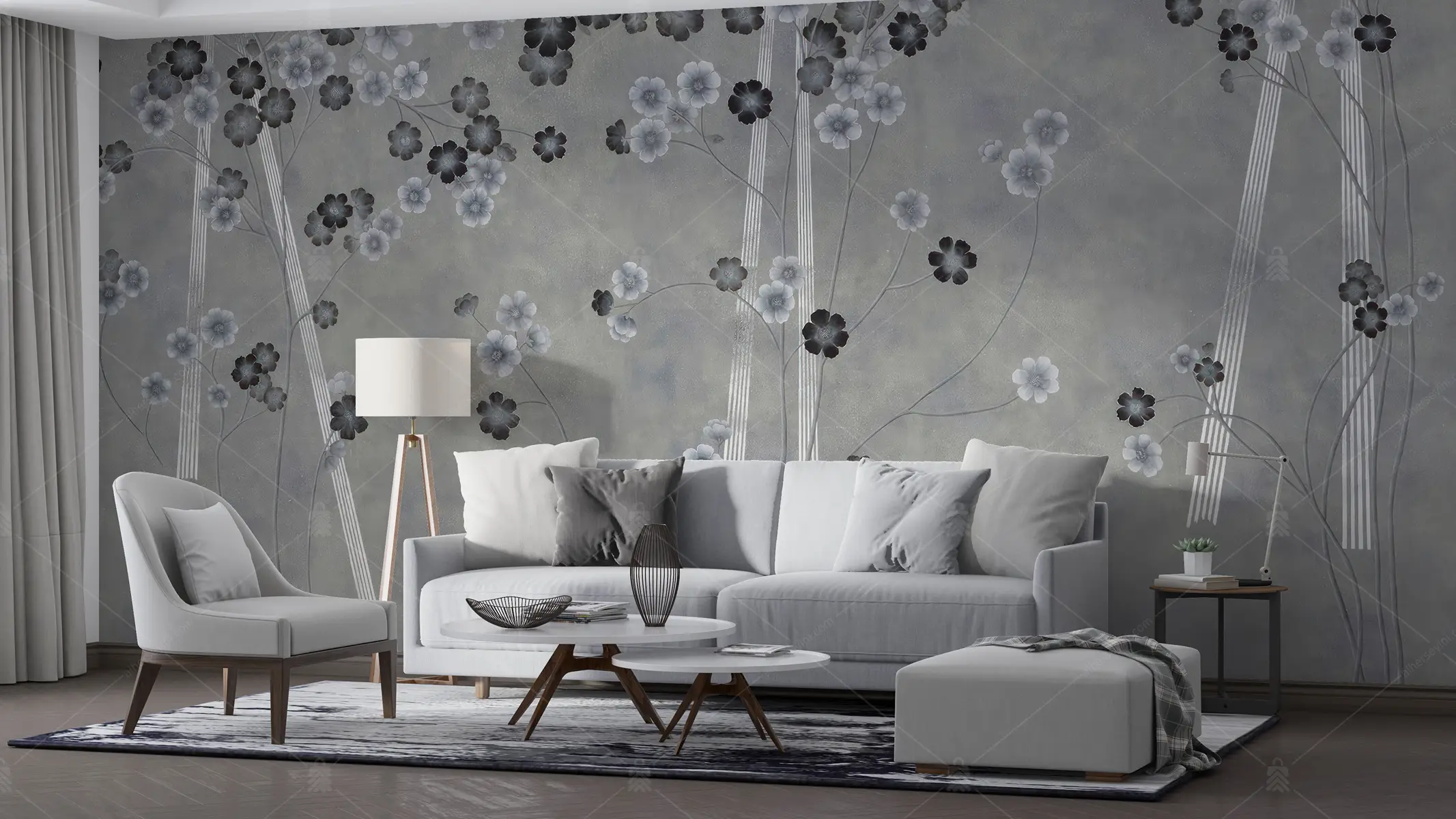 GRP190012 Özgün Çiçekler Poster Duvar Kağıdı