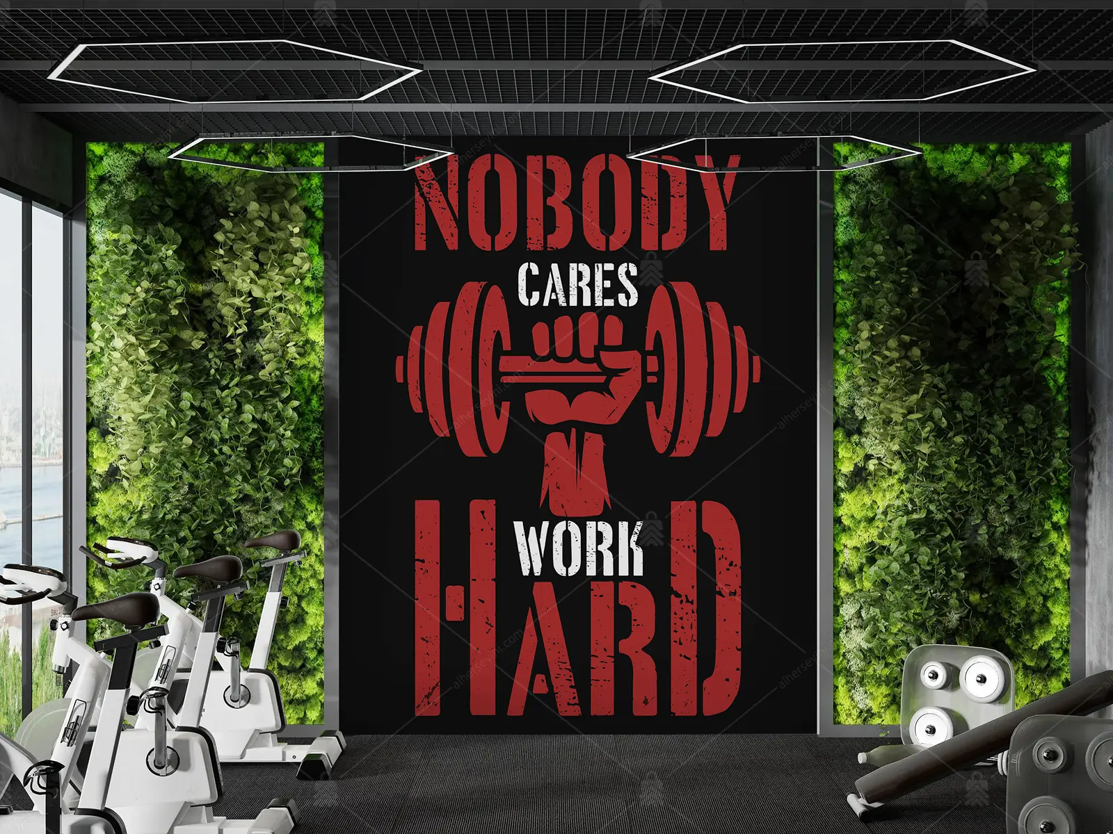 GRP650021 Fitness Spor Poster Duvar Kağıdı