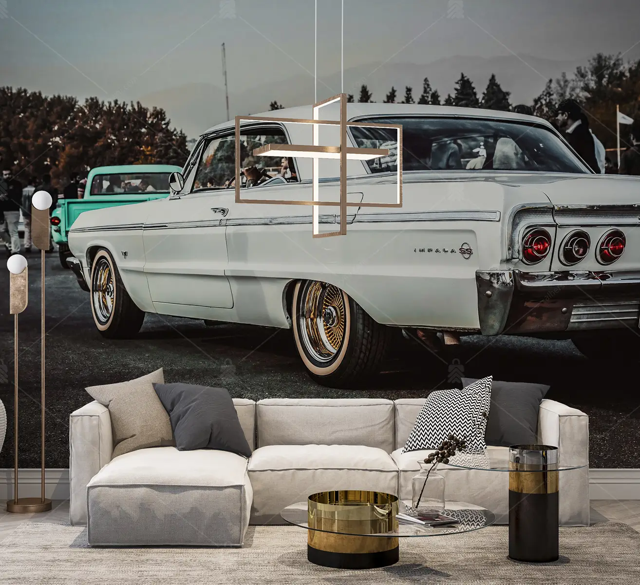 GRP660045 Chevrolet Impala Klasik Araba Poster Duvar Kağıdı