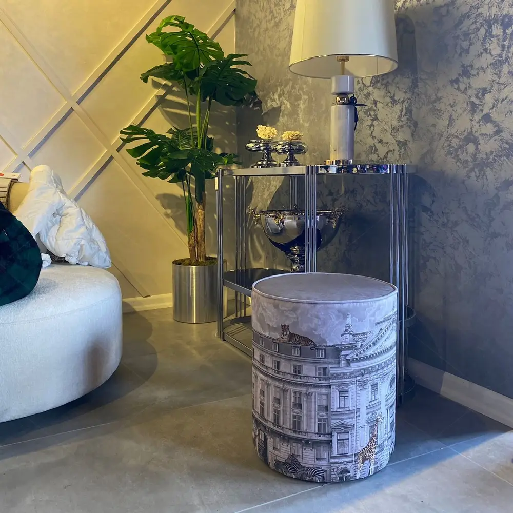 PUF308-1-Zurafa-ve-Zebralar-Desenli-Puf-Koltuk Zürafa ve Zebralar Desenli Puf Koltuk PUF308-1